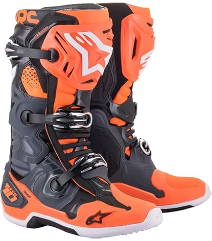 Amazon.com: Alpinestars 2010020-9040-7 Tech 10 Boots Cool